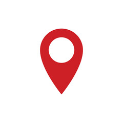 Pin Locator Icon Vector Simple Design