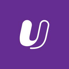 Letter U futuristic, sophisticated and techy AI letter logo. A simple but eye-catching logo. A logo that is very suitable for technology companies such as cryptocurrencies, internet, computers, etc.
