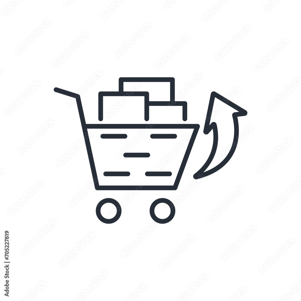 Poster checkout icon. vector.editable stroke.linear style sign for use web design,logo.symbol illustration.