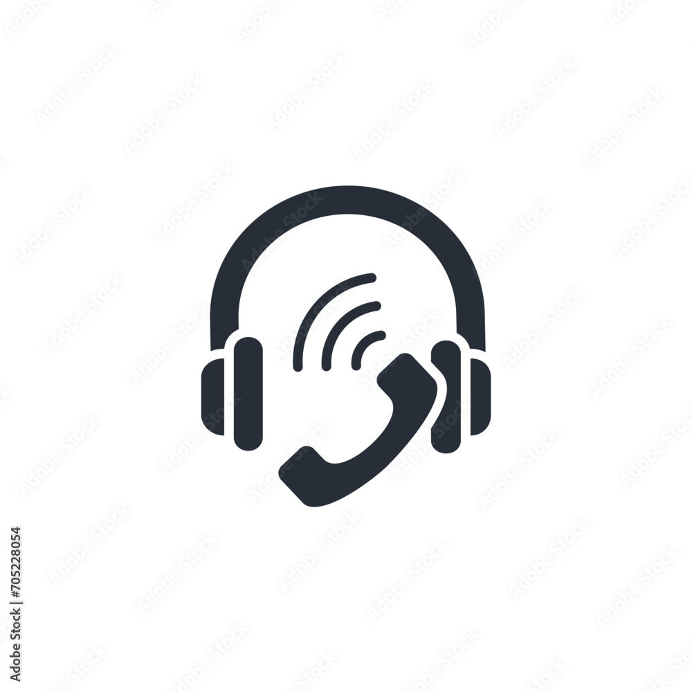 Poster customer service icon. vector.editable stroke.linear style sign for use web design,logo.symbol illus
