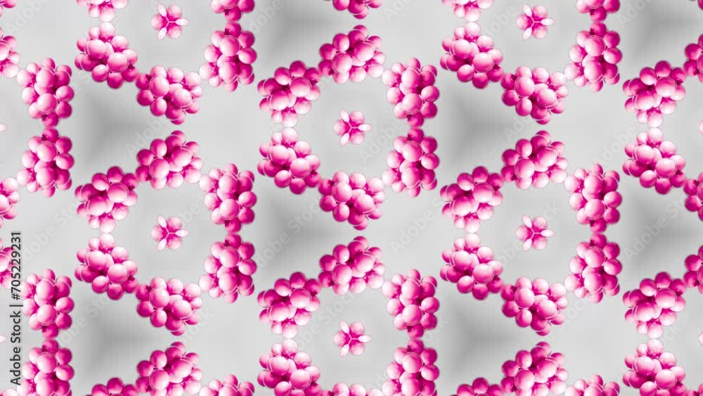Poster abstract pink geometric seamless pattern background. abstract stripes kaleidoscope loop. fast psyche