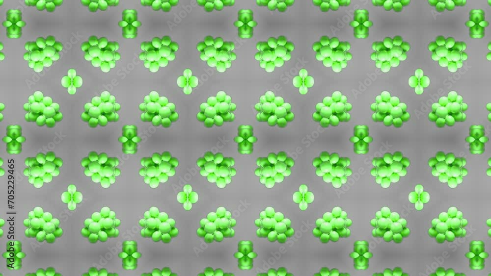 Poster abstract green geometric seamless pattern background. abstract stripes kaleidoscope loop. fast psych