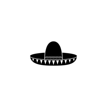 Mexican hat icon isolated on white background