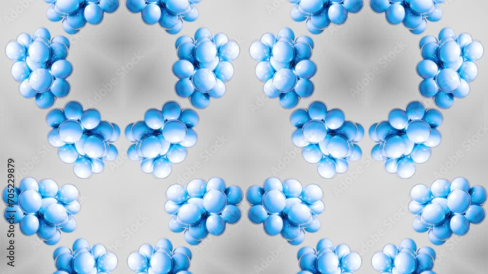 Poster abstract blue geometric seamless pattern background. abstract stripes kaleidoscope loop. fast psyche