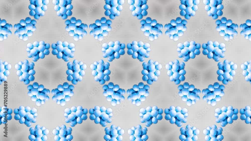 Poster abstract blue geometric seamless pattern background. abstract stripes kaleidoscope loop. fast psyche