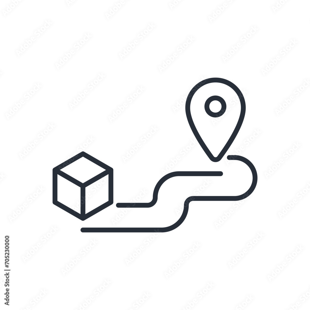 Poster path icon. vector.editable stroke.linear style sign for use web design,logo.symbol illustration.