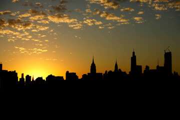 Fototapeta na wymiar View of Manhattan from Long Island City