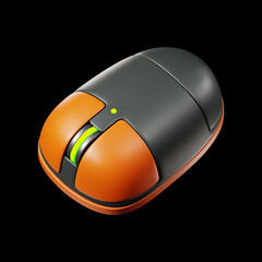 Premium mouse technology icon 3d rendering on isolated background