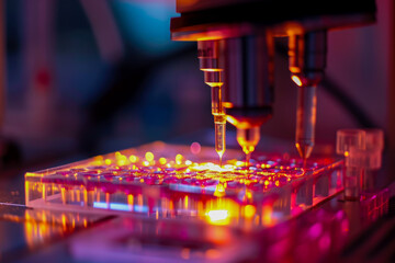 PCR machine amplifying a specific DNA fragment