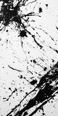 Obraz premium An Abstract Composition of Acrylic Black and White Splatters