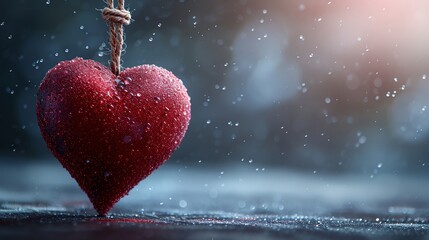 A red decorative heart