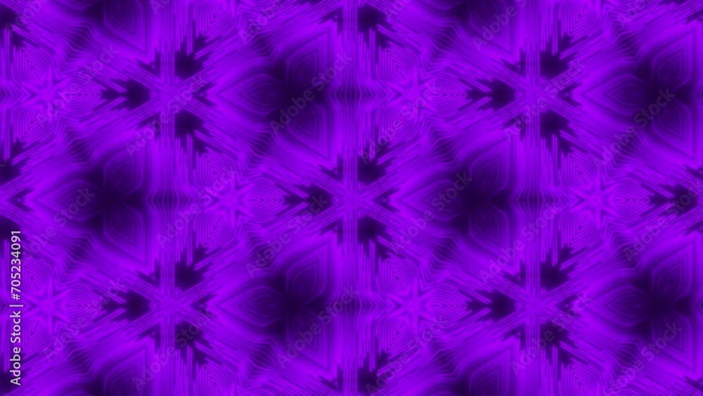 Poster abstract background with purple neon lines. abstract stripes kaleidoscope loop. fast psychedelic col