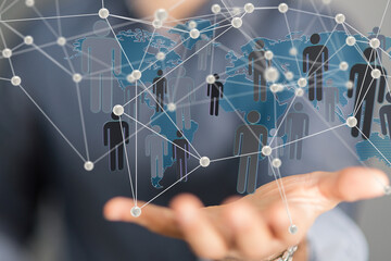 Structure of world economy, communication network global