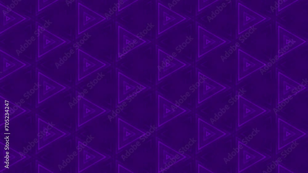 Poster abstract background with purple neon lines. abstract stripes kaleidoscope loop. fast psychedelic col