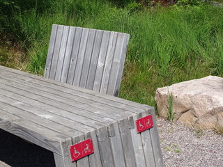 Rest area for disabled people