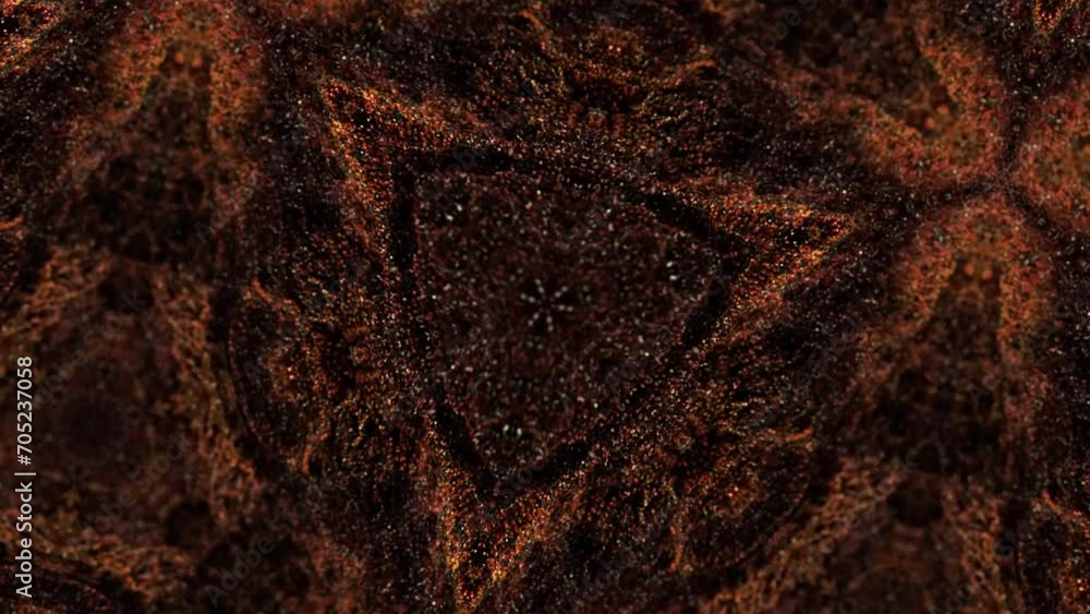 Poster luxurious flow of particles on a dark background. quicksand. whirlwinds stream of sand. fluid ink pa