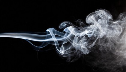 smoke on black - obrazy, fototapety, plakaty