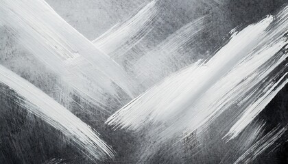 abstract white grunge brush strokes - obrazy, fototapety, plakaty