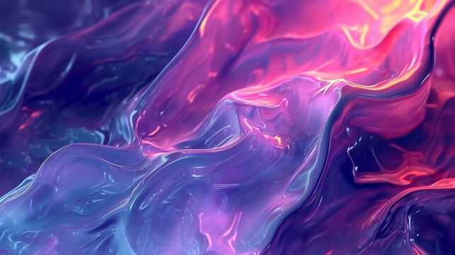 Close-up Abstract Fluid Forms Pulse, Ripple And Flow Video Background. Copy paste area for texture
