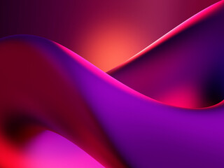 3D Render of an Abstract background. Modern purple shape. Digital art for wallpapers, covers or banners.