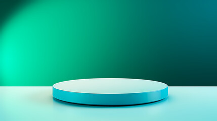 Simple product booth, podium, stage, product commercial photography background, cosmetics booth, 3D rendering