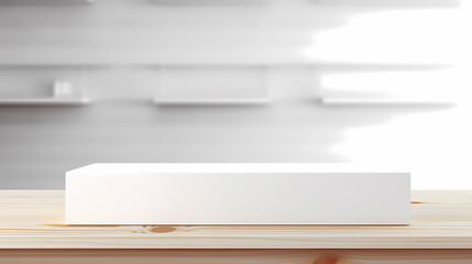 Simple product booth, podium, stage, product commercial photography background, cosmetics booth, 3D rendering
