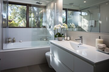 Bright and Airy Modern Bathroom