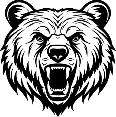 Bear SVG, Grizzly Bear SVG, Mama Bear SVG, Bear Face svg, Bear Mountain svg, Bear Alaska svg, Bear Sign svg, Bear Head SVG