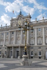 Fototapeta na wymiar Royal Palace of Madrid (Spanish: Palacio Real de Madrid)