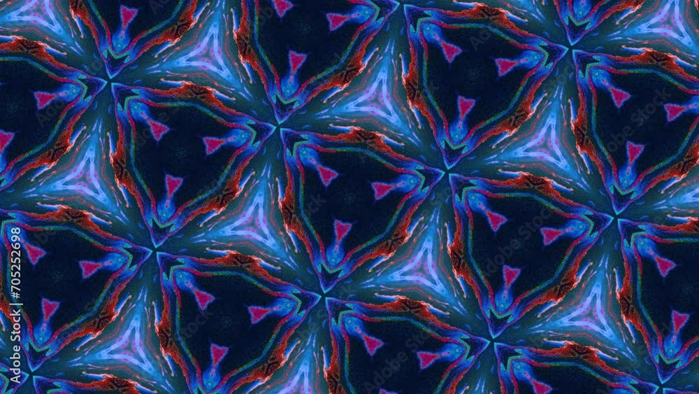Aufkleber abstract multicolored particles fluid isolated on black. fluid art flowing effect. psychedelic color