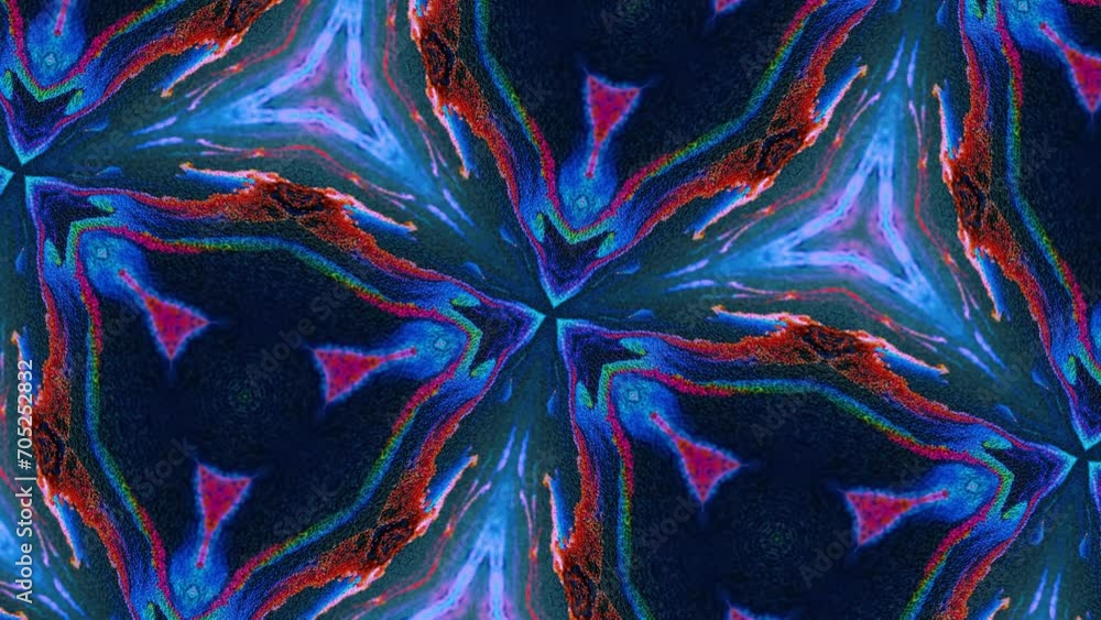 Aufkleber abstract multicolored particles fluid isolated on black. fluid art flowing effect. psychedelic color
