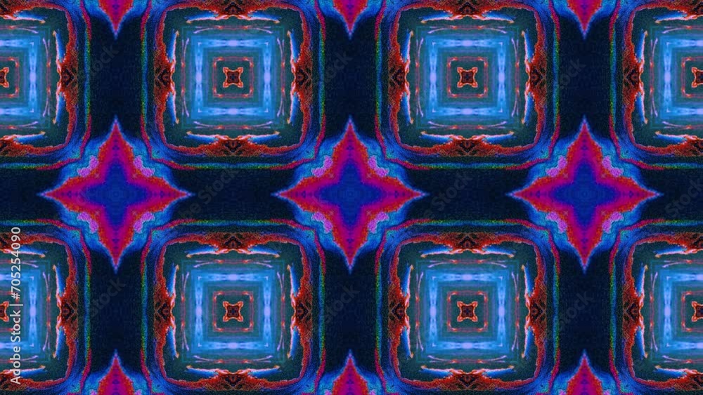 Poster abstract multicolored particles fluid isolated on black. fluid art flowing effect. psychedelic color