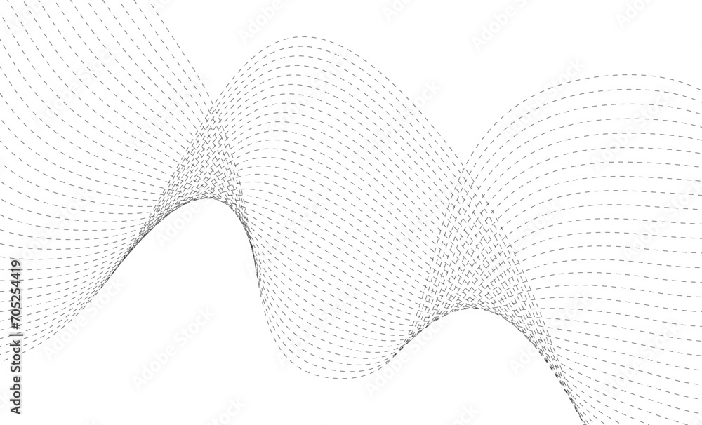 Poster abstract background with curved wavy lines. vector illustration. wave from lines