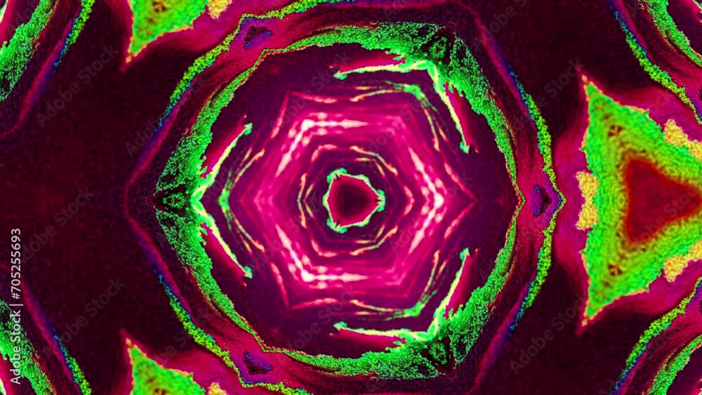 Poster abstract multicolored particles fluid isolated on black. fluid art flowing effect. psychedelic color