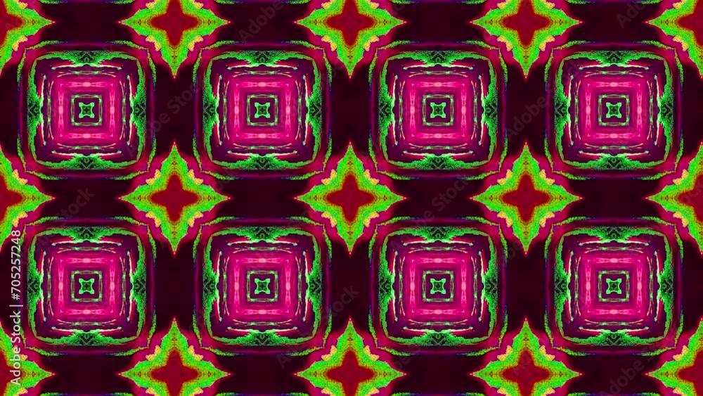 Poster abstract multicolored particles fluid isolated on black. fluid art flowing effect. psychedelic color
