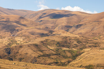 Landscape of the Armenian steppe. Armenia. - 705257695