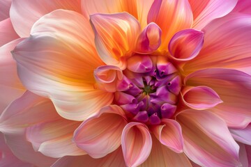 Nature's canvas painted with radiant blooming petals