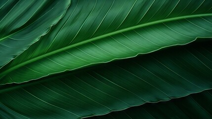 Superb Clean Abstract Green Leaf Texture Nature Background AI Generated