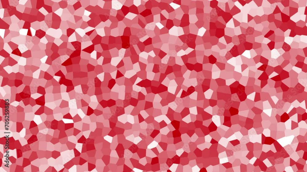 Aufkleber abstract red motion background of chaotic green pieces moving randomly. abstract shapes. fractured s