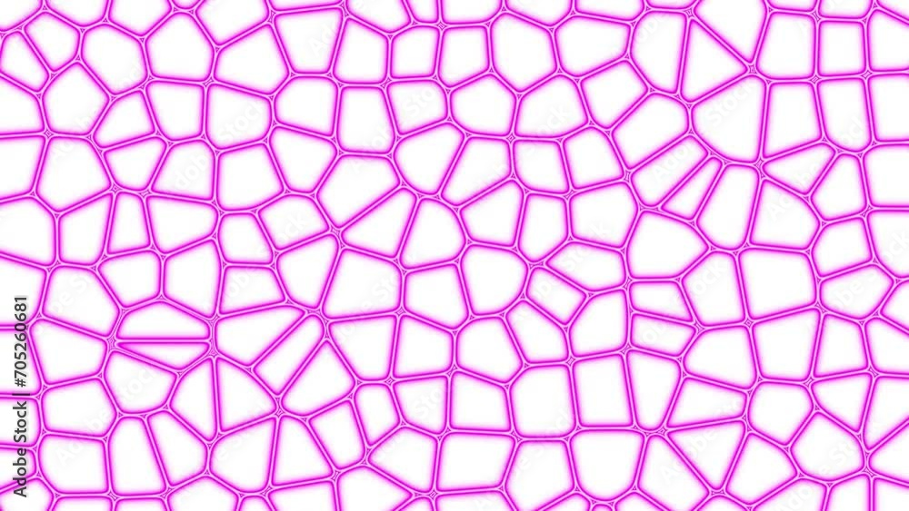 Poster abstract pink motion background of chaotic green pieces moving randomly. abstract shapes. fractured 