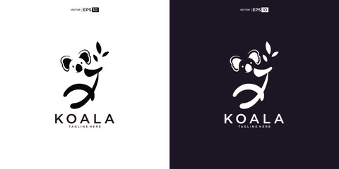 koala logo design vector inspiration © nurvika