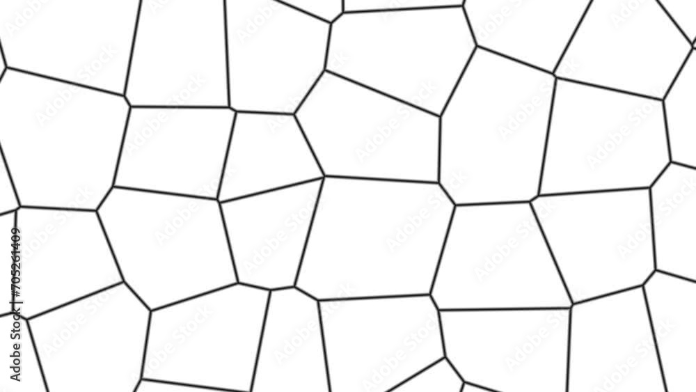 Poster black and white mosaic with a minimal wavy surface. random waving. abstract background from chaotic 
