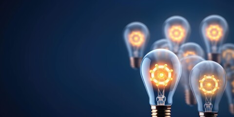 abstract light bulbs