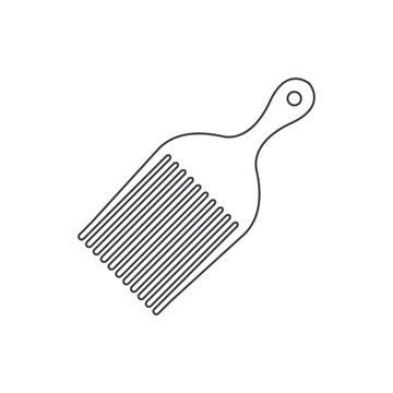 recommend clip art: Hair Pick symbol vector illustration