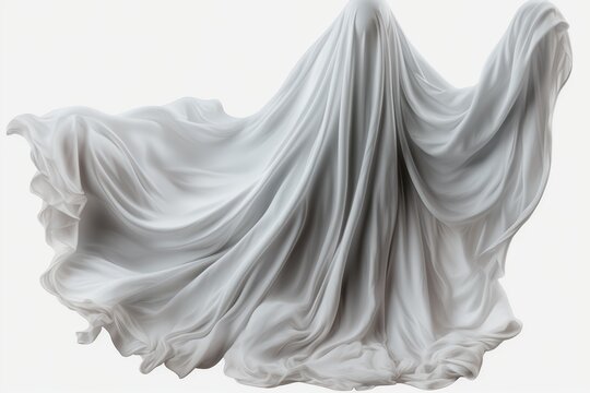 A ghost made of white cloth