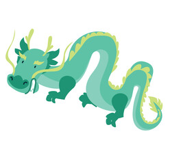 Hand Drawn Dragon year simple beautiful design vector illustration