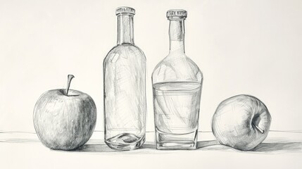 Features a still life composition from a collectible series of sketches