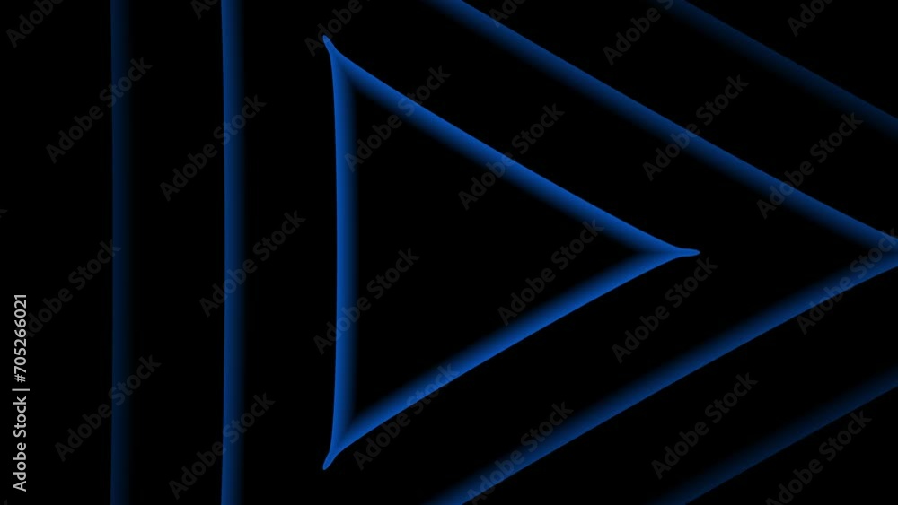 Aufkleber triangle blue abstract background. motion polygonal triangle shapes. animation loopable