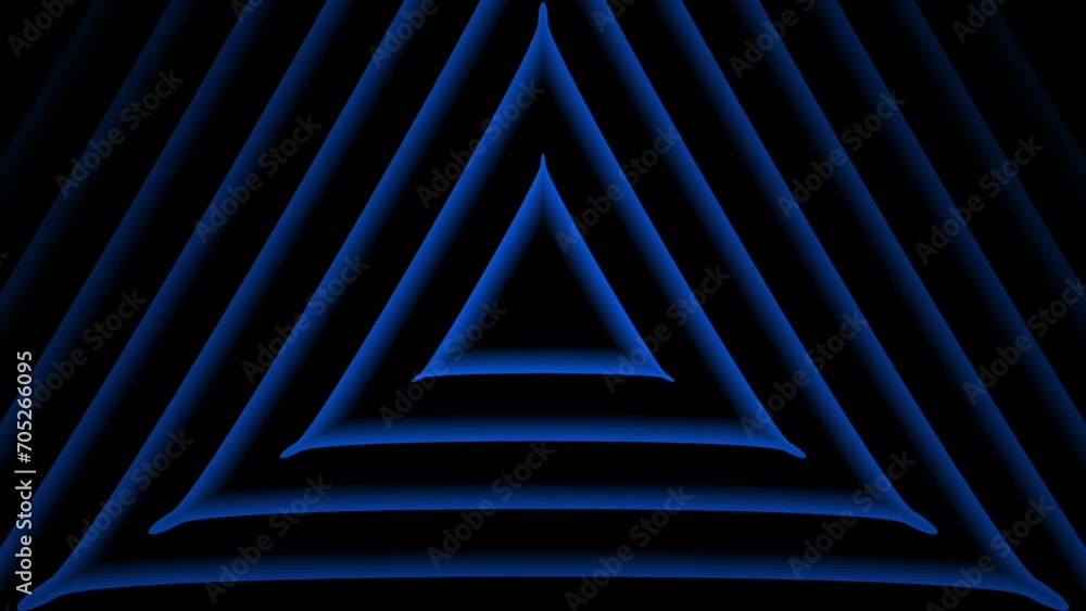 Aufkleber triangle blue abstract background. motion polygonal triangle shapes. animation loopable