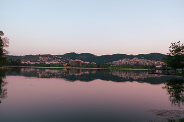 Park on the Artificial Lake, Tirana Sunset
